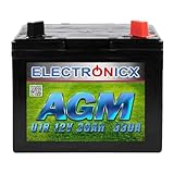 Rasentraktor Batterie AGM Batterie 12V 30Ah AGM Akku für Rasenmäher Batterie...