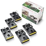 GARDIGO® Rattenfallen Schlagfallen im 5er Pack | Rattenbekämpfung mit...