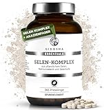 QIDOSHA® Selen Komplex, 365 Tabletten mit je 200µg Selen, Komplex u.a. aus...