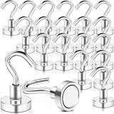 FPMYB 20 Stück Magnethaken Extra Stark Magnet Haken Neodym Magnethaken,...