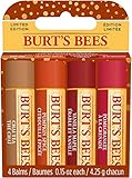 Burt's Bees Geschenkset | Lippenbalsam-Set mit Bienenwachs und Vitamin E | 100 %...