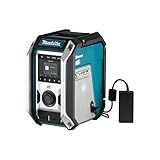 Makita DMR115+BL1830B+DC18RC Baustellenradio, DAB+ und Bluetooth, mit 3 Ah Akku...