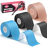 3 Rollen Kinesiotapes, Sport Tape 5cm x 5m Kinesiologie Tape Elastisches...