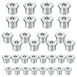 32 Stück 6/8/10/12mm Dübel Zentrierspitze, Dübelspitzen, Dübelloch Markierer, Dübelsetzer, Dübelloch Dübelmarkierer,Holzdübel Zentrierspitzen Set,Holzarbeiten Bohrwerkzeuge,Dübelsetzer Set, Dübelhilfe