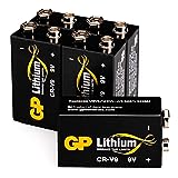 GP Lithium 9V Block Batterien Longlife, 9 Volt Lithium Li-MnO2, 5 Stück 9v...