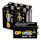 GP Lithium 9V Block Batterien Longlife, 9 Volt Lithium Li-MnO2, 5 Stück 9v...