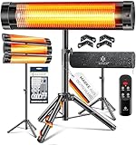 KESSER® Infrarotstrahler Heizstrahler Terrassenstrahler 2500W mit Fernbedienung...