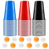 Sprifityy Bierpong Becher Set,Beerpong Partybecher Enthält 6 Tischtennisbälle...