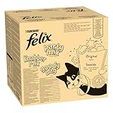Felix Knabber Mix Original und Strandspaß, Katzensnack mit verschiedenen Sorten...