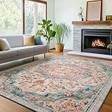 SONGMICS HOME Vintage Teppich, 160 x 230 cm, Wohnzimmerteppich,...