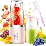 Tragbarer Mixer, Afenau 400ML Standmixer Klein mit Bürste und Ersatzbecher,...