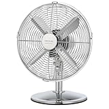 Cecotec EnergySilence 620 RetroDesk Tischventilator, 40 W, Chrom-Finish,...