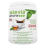 steviapura | Stevia Tabs Sparpackung - 2500 Stück Stevia Tabletten + GRATIS...