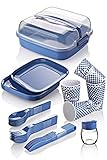 BEFA Picknick Set 6 Personen | BPA Frei | Camping Geschirr Set Gabel, Messer,...