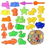 NUOBESTY Sandformspielwaren pädagogisches Spielsandformen Sandformen stellten...