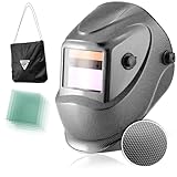 STAHLWERK Automatik-Schweißhelm 3 in 1 Carbonoptik ST-450 RC - Schweißerhelm...
