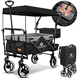 KESSER® Bollerwagen Faltbar GTS-9100 mit Dach Handwagen Transportwagen klappbar...
