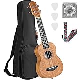 Ukulele Kinder Erwachsene Anfänger, 21 Zoll Sopran Ukulele Handcraft, Mahagoni...