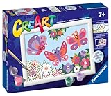 Ravensburger - CreArt E-Serie Classic - Glitzerschmetterlinge, Malset nach...