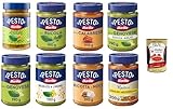 Sugo Pesto Megapack 8x 190g, genovese, senz'aglio, mediterraneo, alla calabrese,...