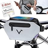 Valkental® - 3in1 Fahrradtasche Lenker KLICKfix kompatibel | Vollreflektierend...