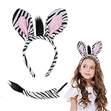 ACWOO Tier Kostüm Set, Haarreif mit Schwanz, Stirnband, Fasching, Mottoparty,...