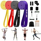 Resistance Bands Set, Fitnessbänder mit Türanker, Befestigungen, Griffe,...