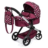 Bayer Design 17023AA Puppenwagen Xeo mit Tasche, höhenverstellbarer Griff,...
