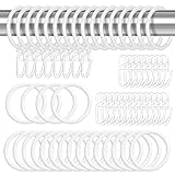 Heyu-Lotus 50 Stück Metall Vorhangringe Gardinen Ringe Vorhang Hängend Ringe...