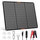 MHPOWOS Solar-Panel 50W 12V Solar-Autobatterie-Ladegerät Maintainer Portable...