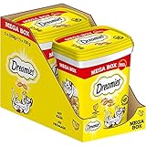DREAMIES Katzensnacks - 2x350g - mit Käse - Traumhaft knusprige Katzen...