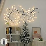 Weinsamkeit Lichterkette Willow Vine, 144 LEDs USB Weidenrebe Baum Lichter für...