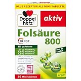 Doppelherz Folsäure 800 DEPOT - Mit Vitamin C + B-Vitamine zur Unterstützung...