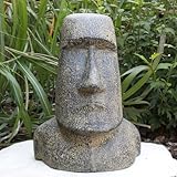 Oriental Galerie Osterinsel Moai Kopf Stein Steinfigur Gartenfigur Lavastein...