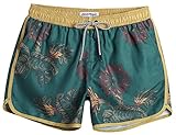 MaaMgic Herren Badeshorts Vintage Retro Boardshorts Schnelltrocknend Kurz...