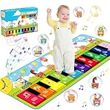 ZLPBAO Musikmatte mit 8 Tiere, Große Baby Spielzeug Tanzmatte Musikmatte...