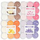 72 Teelichter 4x18 Stück Lavendel Rose Vanille Orange Duftkerzen Deko Kerzen...