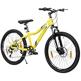 Sinaopus Bike Premium Touring Trekking Bike in 24 Zoll Aluminium Scheibenbremse...