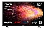 DYON Smart 32 AD-2 80 cm (32 Zoll) Android TV (HD Triple Tuner, Prime Video,...