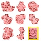 Ausstechformen Tiere, 8 Stück Keksausstecher Kinder, Tiere Ausstecher Set,...