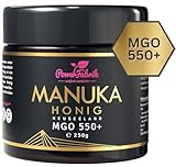 Manuka Honig | MGO 550+ | 250g | Das ORIGINAL aus NEUSEELAND | IM GLAS | PUR,...