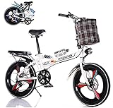 20Zoll Klappfahrrad Tragbares klappfahrräder 6Scheibenbremsen mit variabler...