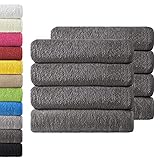 NatureMark 8er Spar-Pack Frottier Handtücher, Handtuch-Set, 50 x 100 cm,...