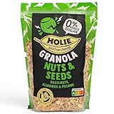 Holie Foods Knuspermüsli 'Nuts & Seeds' 350g | Nüsse und Samen Granola...