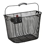 Relaxdays Fahrradkorb für Vorne, abnehmbar, mit Klicksystem, Lenkerkorb Metall,...
