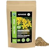 BIO Johanniskraut getrocknet (250g), Johanniskrauttee Bio geschnitten,...