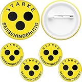 Cindeer 4 Stück Blindenzeichen Blinden Plakette mit Klemme Blinden Abzeichen...