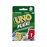 Mattel Games UNO Flex, UNO Kartenspiel für die Familie, mehr Abwechslung durch...