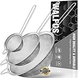 Walfos Feinmaschsieb-Set, Premium-Edelstahlsiebe und -siebe, mit verstärktem...