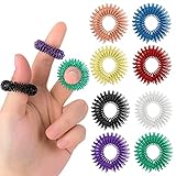 8 Stück Akupressur Ring Set, Massageringe für Finger Akupressurring, Massage...